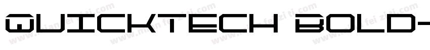 QuickTech Bold字体转换